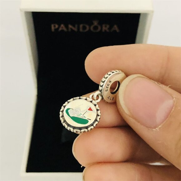 Pandora Silver Golf Charm Bracelet with Green Accents - Picture 4 of 6